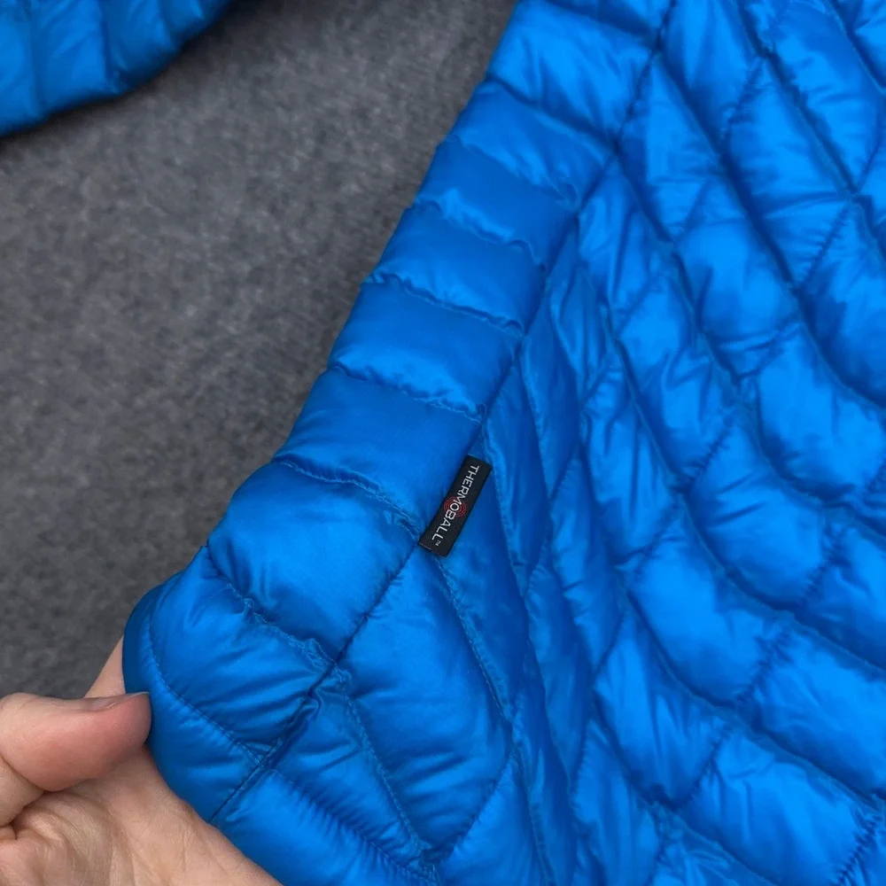 NEW The North Face ThermoBall Jacket Mens XL Hyper Blue Quilted Full Zip Puffer